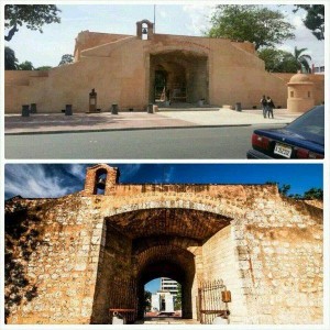 Puerta del Conde 2014 antes y después de "remozamiento"