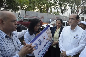JUan Núñez, presidente profesores uasd santiago y Sergio García, Relaciones p GObernación
