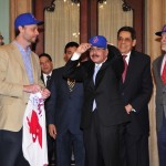 Presidente Medina pide Licey retornar “con la Bandera Nacional llena de gloria”.‏
