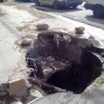 ¨Hoyo¨ en la República Argentina un peligro vehicular y transeúntes