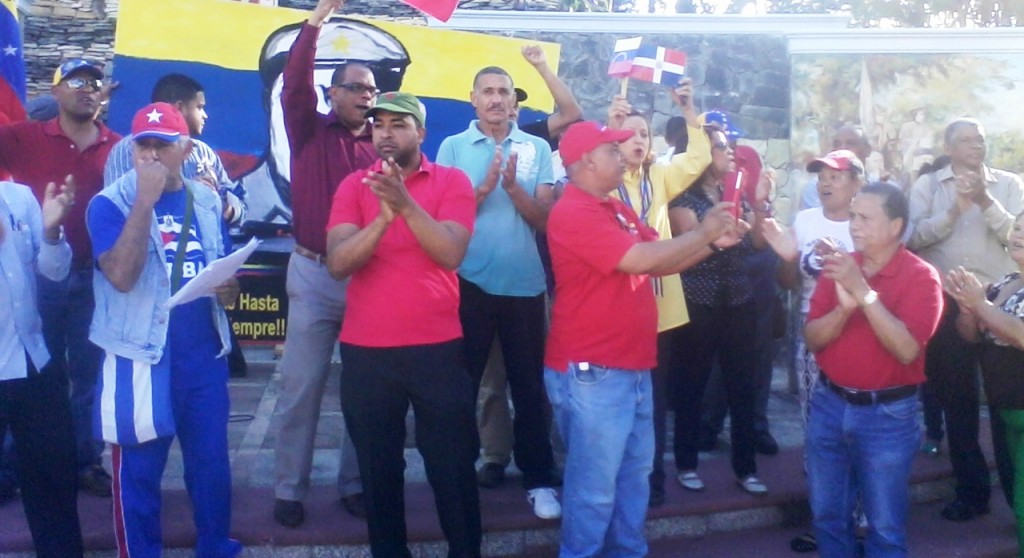 Organizaciones populares dominicanas se manifiestan en favor de Maduro
