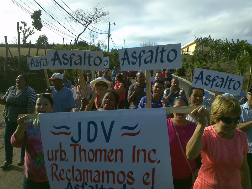 En el Thomen exigen el asfaltado de sus calles