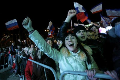 Recuento parcial: 95,5% de los crimeos votó para adherirse a Rusia