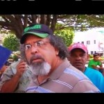Turba intentó piquetear obispo de La Vega fue impedida, el padre Rogelio Cruz los estaba esperando