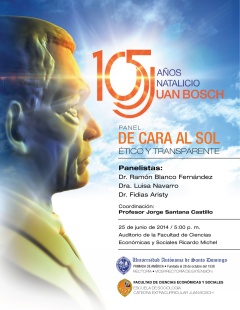 UASD conmemorará 105 años del natalicio del expresidente Juan Bosch Gaviño