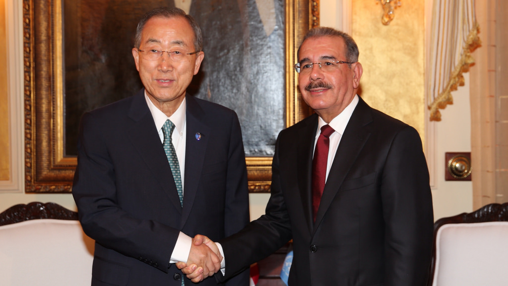 Presidente Medina recibe Ban Ki-moon, Secretario General de la ONU
