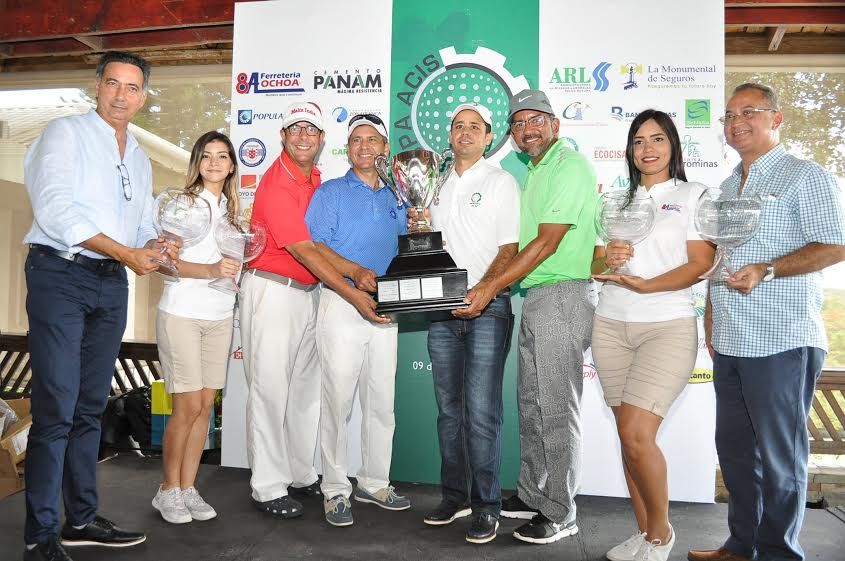 Rafael Dinas, Elías Herrera, José A Bermúdez y Alberto Hernández ganan COPA de Golf ACIS