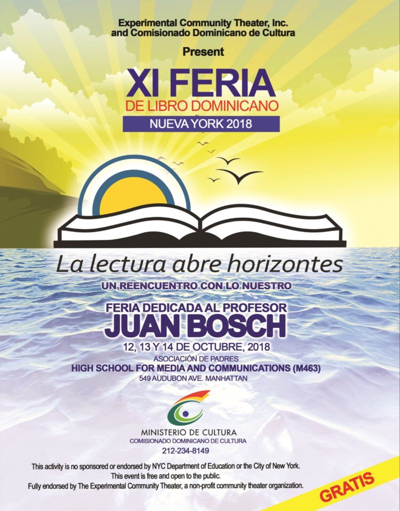 Decenas de libros se pondrán en circulación en la XI Feria del Libro Dominicano en Nueva York 2018
