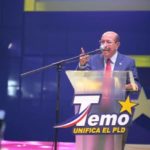Con el slogan ¡Temo unifica el PLD! Temístocles Montás lanzó su candidatura presidencial en el Palacio de los Deportes.