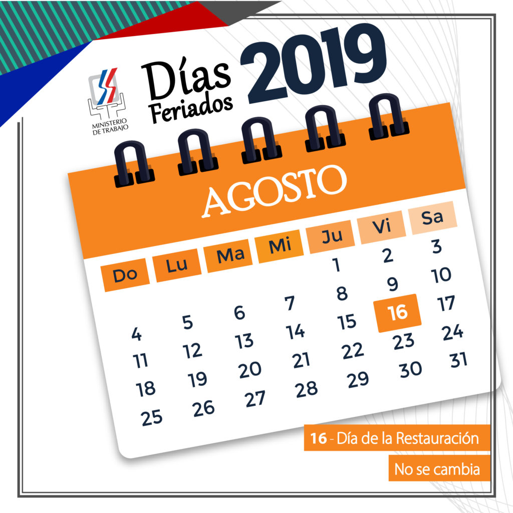 Ministerio de Trabajo reitera viernes 16 de agosto “Día de la Restauración” es inamovible