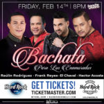 Celebra el Amor el 14 de Febrero en “EL BACHATAZO PARA LOS ENAMORADOS”