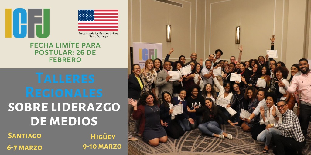 Talleres Periodismo Regionales en Santiago e Higüey.
