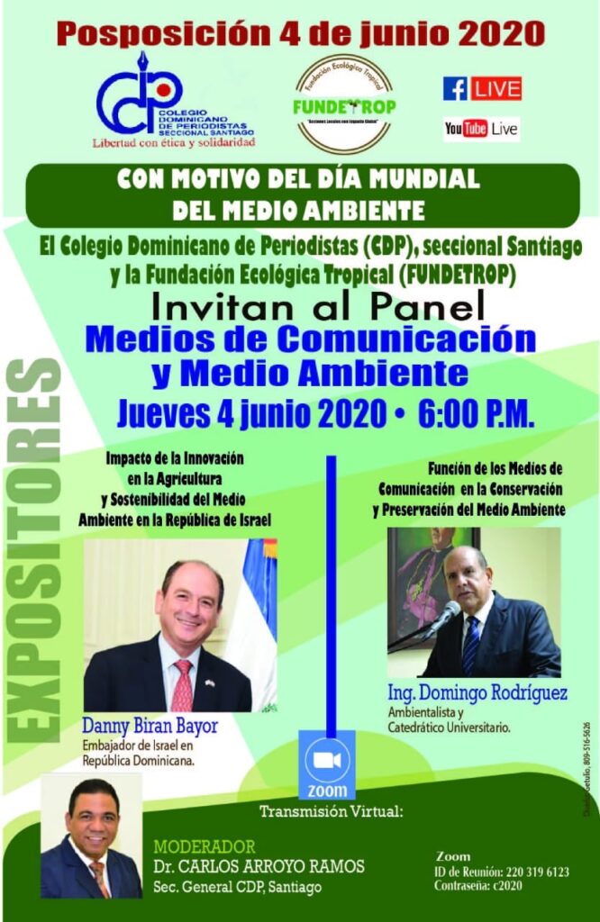 FUNDETROP y CDP Santiago Realizarán Panel sobre Medios de Comunicación y Medio Ambiente
