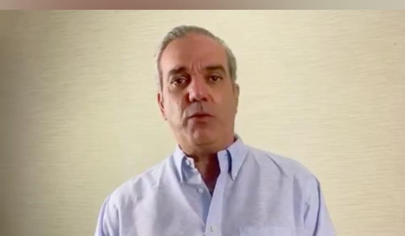 Luis Abinader anucia que dio positivo al COVID-19