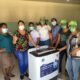 Llaniris Espinal Candidata a diputada por Alianza país entrega lavadora al CPN la Herradura y promete trabajar por un mejor sistema de salud.