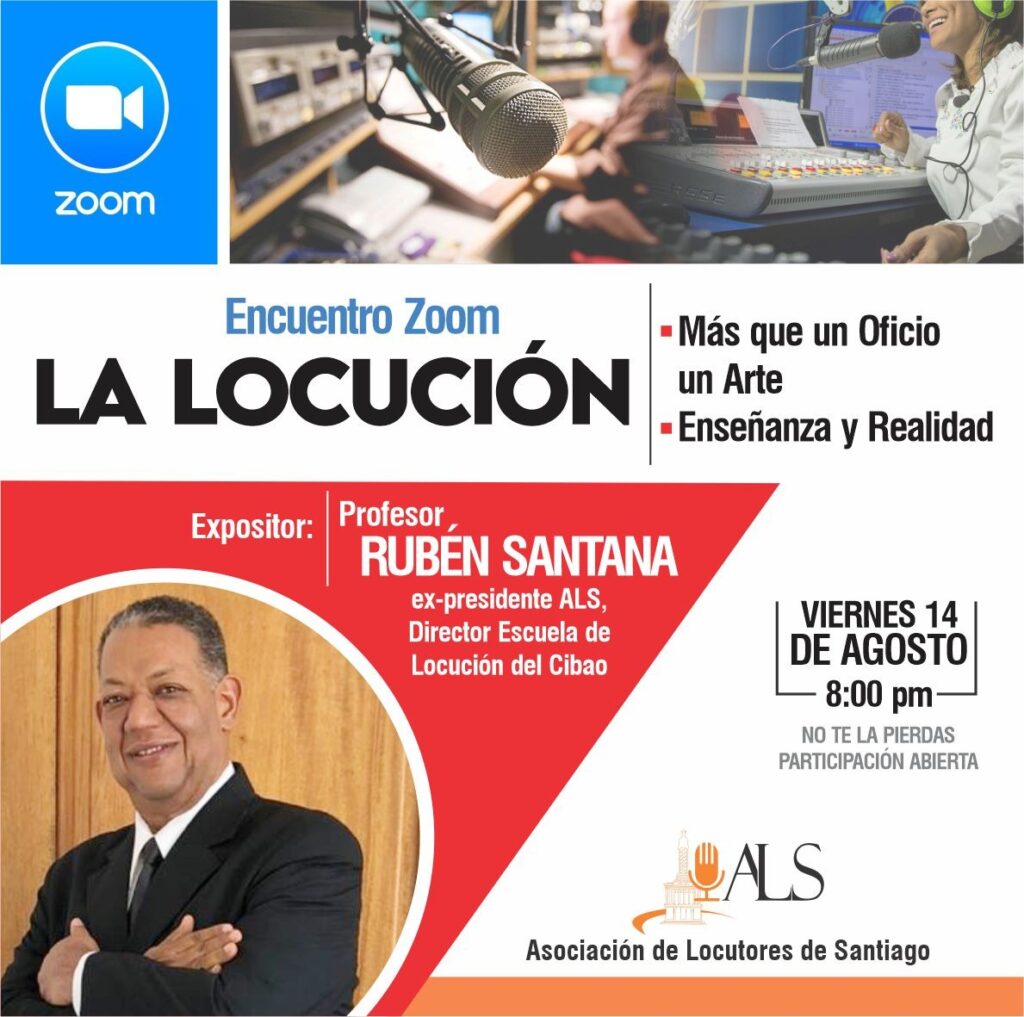Rubén Santana diserta conferencia «La Locución, más que un oficio un arte».