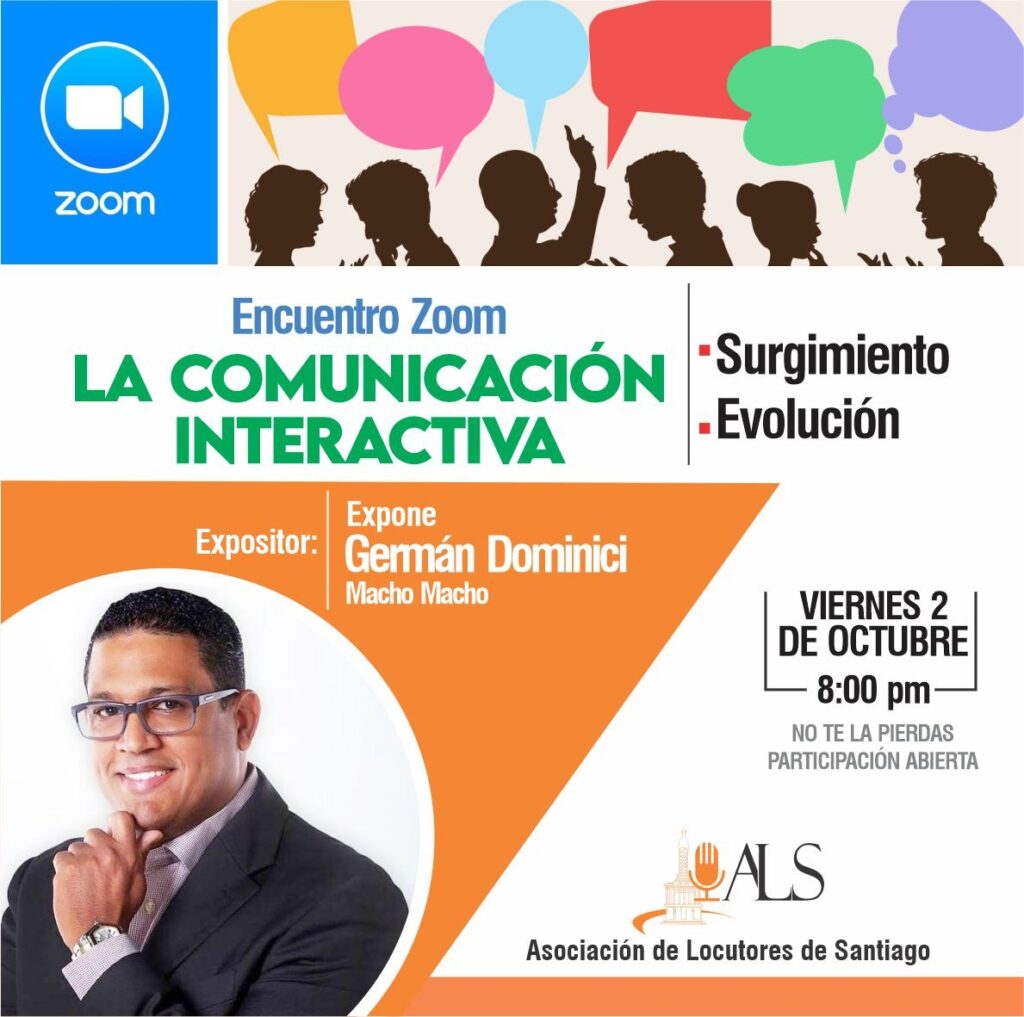 German Dominicci compartirá sobre La Comunicación Interactiva invitado po la ALS.