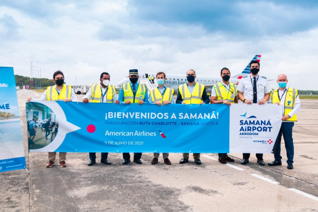 CESAC participa en inicio operaciones de American Airlines por Samaná