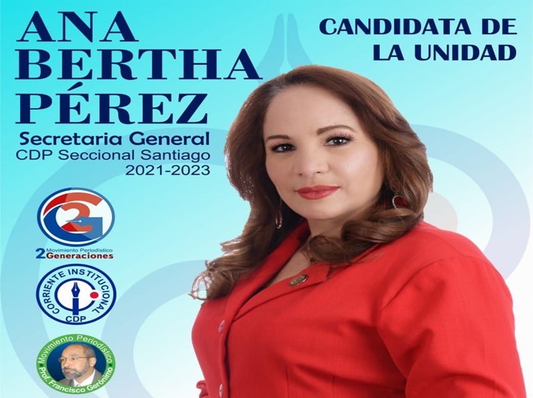 Ana Berta Pérez: Unidad, experiencia y capacidad para dirigir el CDP Santiago.