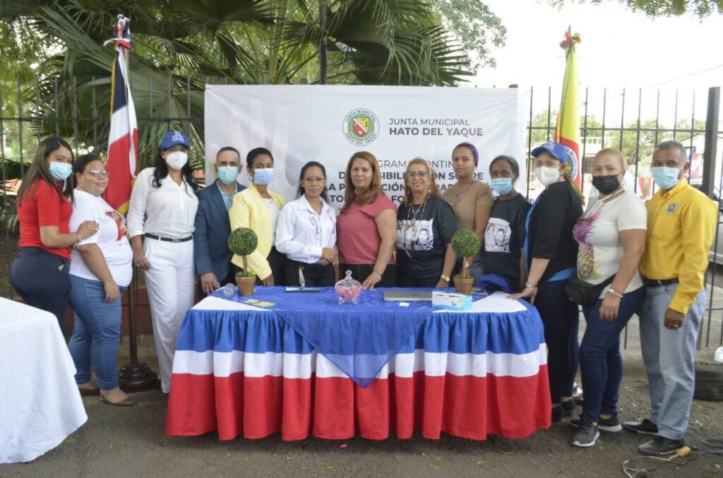 Junta Distrital Hato del Yaque realizó 1ra Feria de Sensibilización, Prevención y Erradicación de todas las Formas de Violencia.