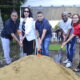 Director Junta Distrital Canca la Piedra, Lisandro de la Cruz da el primer picazo la construcción de un moderno Cementerio