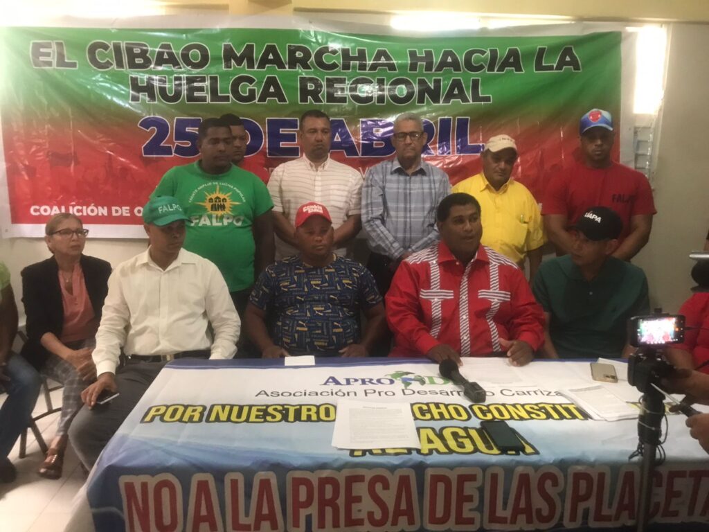 Reiteran huelga en el cibao para el lunes 25 de abril