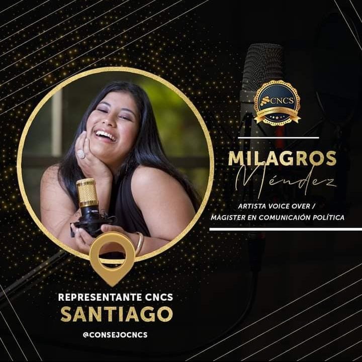 Locutora Milagros Méndez nueva representante del CNCS en Santiago