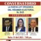 <strong>Instituciones organizan conversatorio sobre <a>la nueva Ley Organiza del Régimen Electoral No. 20-23</a></strong>