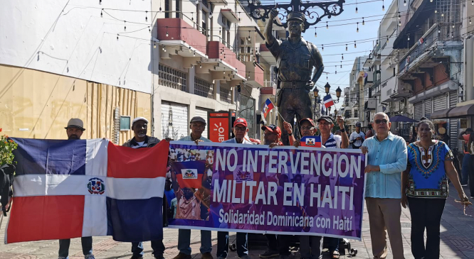 Condenan nueva intervención militar en la República de Haití