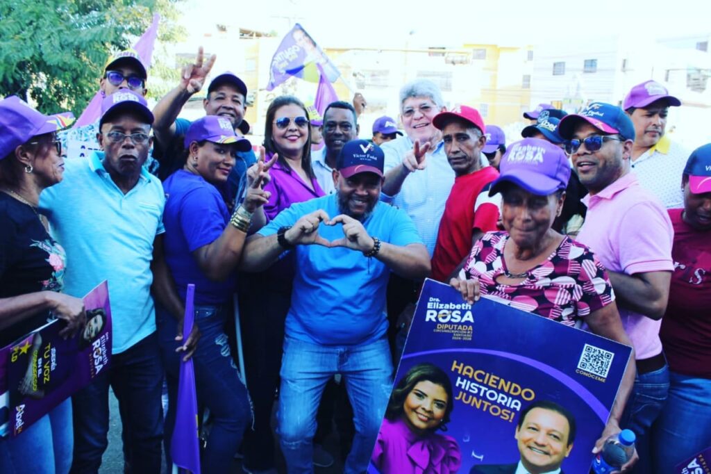 Elizabeth Rosa califica de extraordinari la caravana encabezada por Abel Martínez y Danilo Medina en Santiago