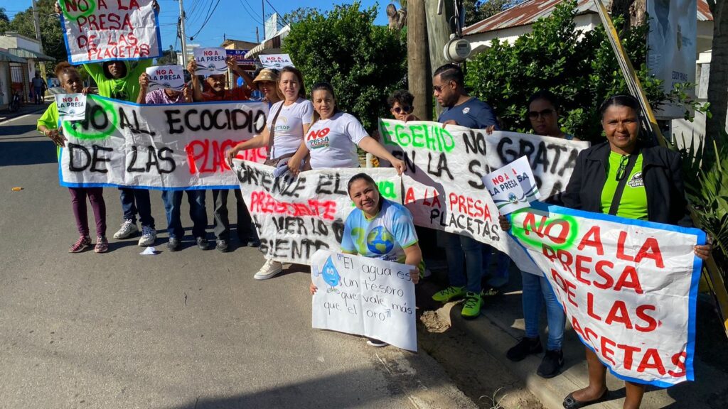 Serranos de la Cordillera Central se movilizan contra la presa de Las Placetas