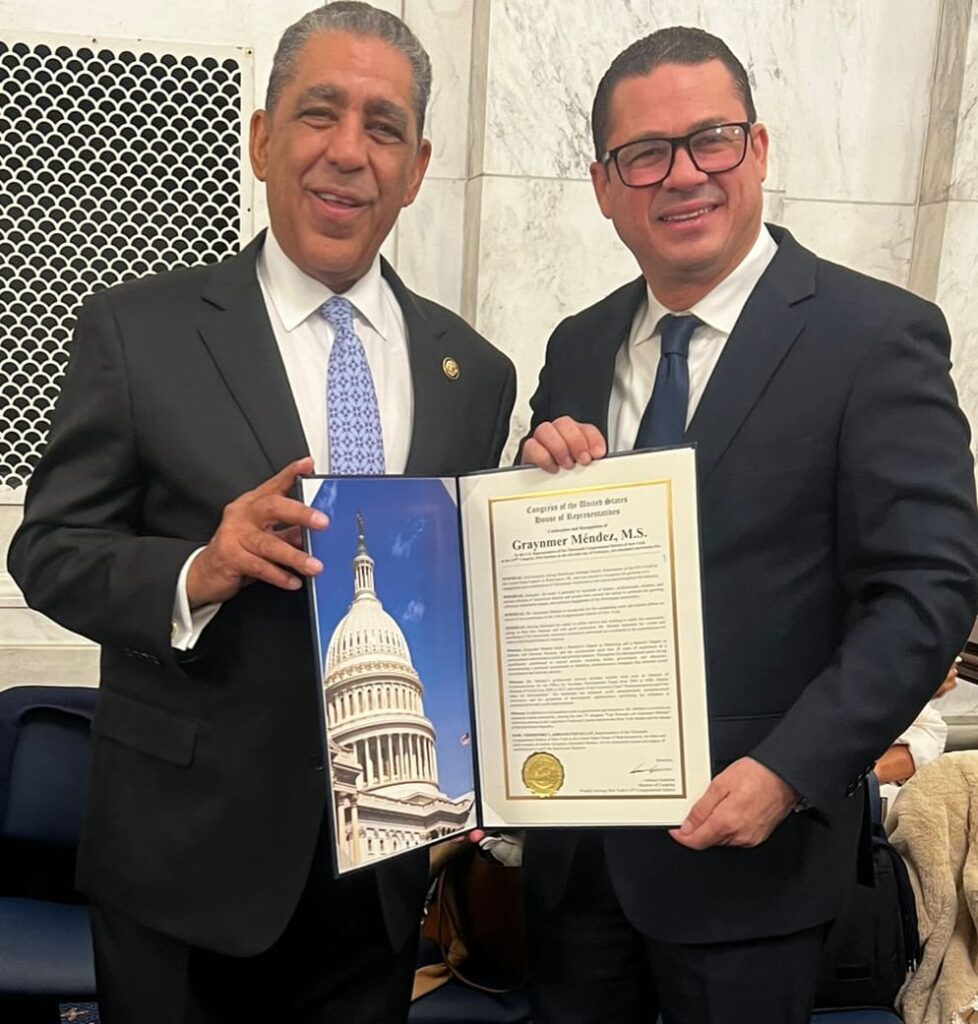 Graymer Méndez es reconocido por el Congreso de Estados Unidos en el evento Dominicans on the Hill