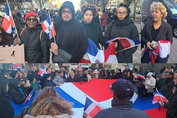 Dominicanos Unidos de Nueva York realizan vigilia en memoria de sus hermanos fallecidos y por la pronta recuperación de los heridos en la tragedia del Jet Set.
