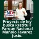 Diputada Llaniris Espinal de la Fuerza del Pueblo somete proyecto de ley para devolver personería jurídica del Parque Nacional Manolo Tavárez Justo.