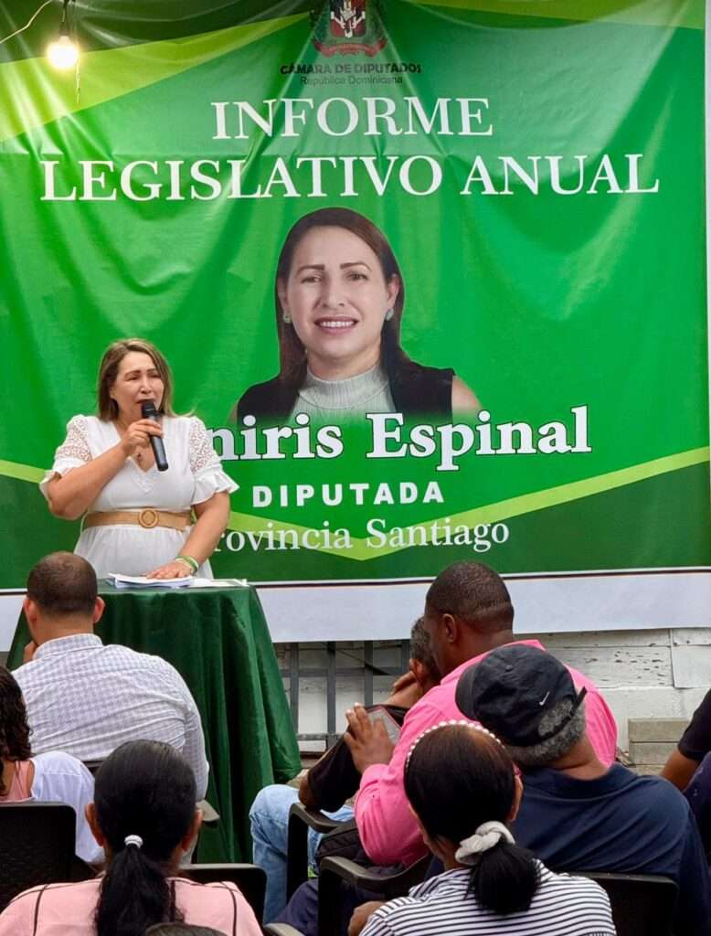 Diputada Llaniris Espinal, de la Fuerza del Pueblo, rinde cuentas de su primer año legislativo