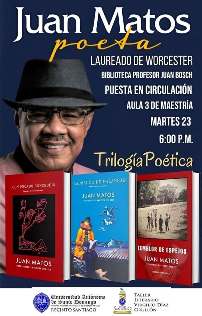 UASD Recinto Santiago y el Taller Literario Virgilio Díaz Grullón presentan la Trilogía poética de Juan Matos