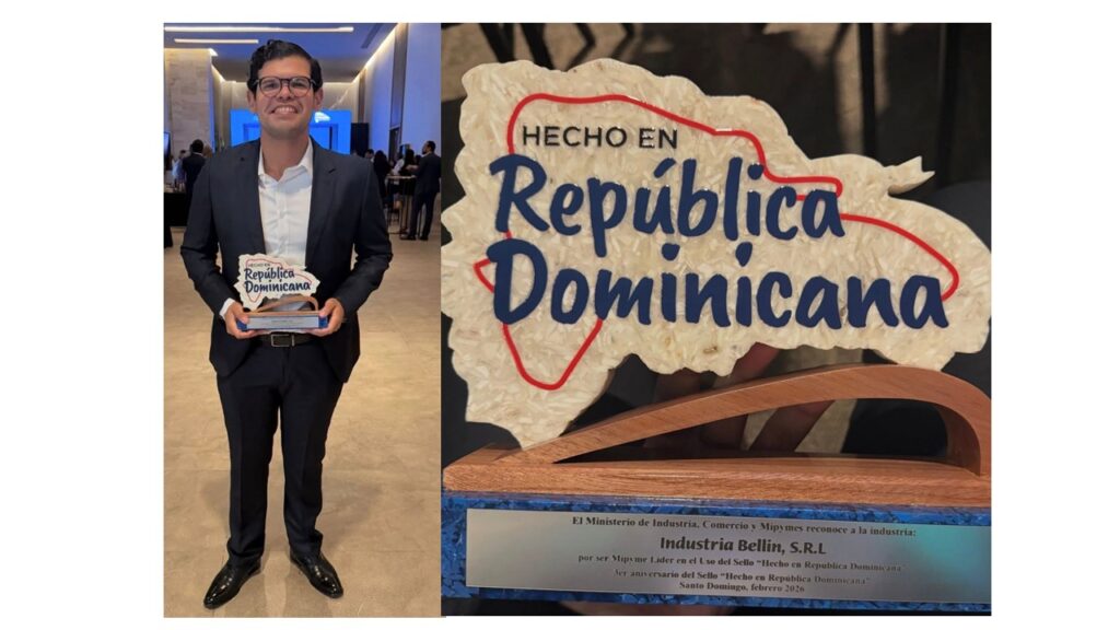 Empresa de Plásticos Bellín recibe reconocimiento como MIPYME líder en el uso del sello “Hecho en República Dominicana”